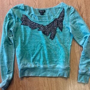 Miss me teal sweater